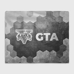Плед флисовый GTA - grey gradient по-горизонтали, цвет: 3D-велсофт