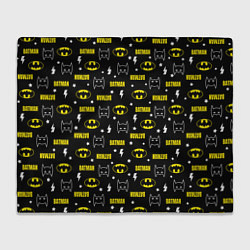 Плед флисовый Бэтмен узор, цвет: 3D-велсофт