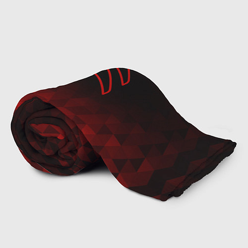 Плед Citroen red poly / 3D-Велсофт – фото 2