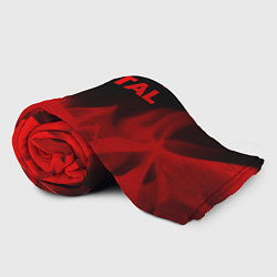 Плед флисовый Portal - red gradient посередине, цвет: 3D-велсофт — фото 2