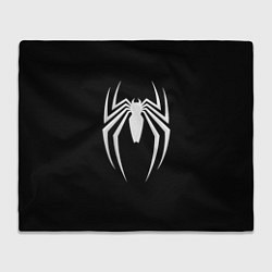 Плед флисовый Black SpiderMan, цвет: 3D-велсофт