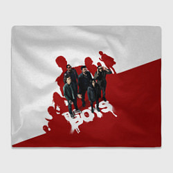 Плед флисовый Пацаны в тени семерки The boys, цвет: 3D-велсофт