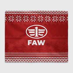 Плед флисовый Новогодний FAW, цвет: 3D-велсофт