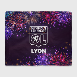 Плед флисовый Праздничный Lyon, цвет: 3D-велсофт