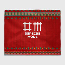 Плед флисовый Depeche Mode new year, цвет: 3D-велсофт