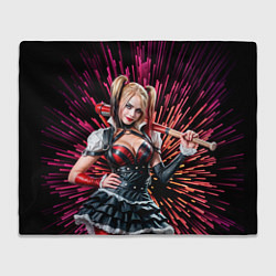 Плед флисовый Harley Quinn, цвет: 3D-велсофт