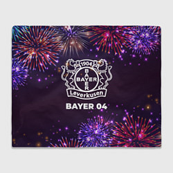 Плед флисовый Праздничный Bayer 04, цвет: 3D-велсофт