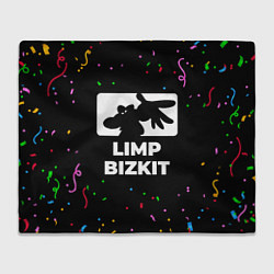 Плед флисовый Limp Bizkit конфети, цвет: 3D-велсофт