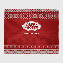 Плед флисовый Новогодний Land Rover, цвет: 3D-велсофт