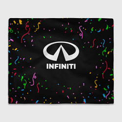 Плед флисовый Infiniti конфети, цвет: 3D-велсофт