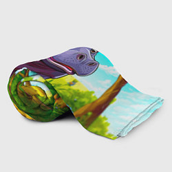 Плед флисовый Гиппопотамчик, цвет: 3D-велсофт — фото 2