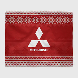 Плед флисовый Новогодний Mitsubishi, цвет: 3D-велсофт