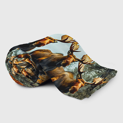 Плед Лоси / 3D-Велсофт – фото 2