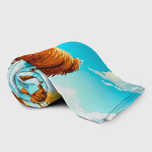 Плед Лама в прериях / 3D-Велсофт – фото 2