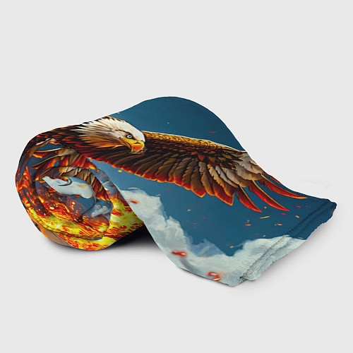 Плед Парящий над огнем орел / 3D-Велсофт – фото 2