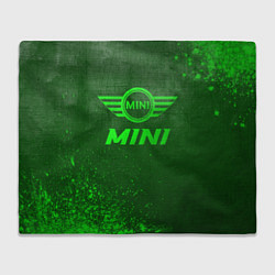 Плед флисовый Mini - green gradient, цвет: 3D-велсофт