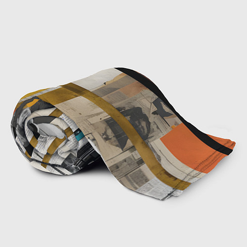 Плед Ретро коллаж с автомобилем / 3D-Велсофт – фото 2