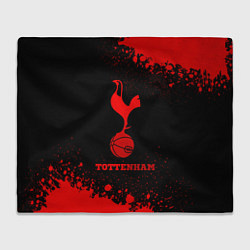 Плед флисовый Tottenham - red gradient, цвет: 3D-велсофт