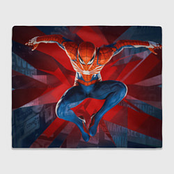 Плед флисовый Fly spiderman, цвет: 3D-велсофт