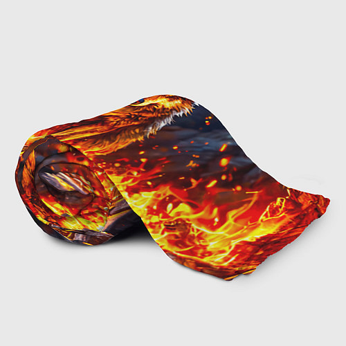 Плед Волк в огненной пещере / 3D-Велсофт – фото 2