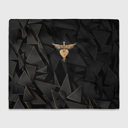 Плед флисовый Bon Jovi golden poly, цвет: 3D-велсофт