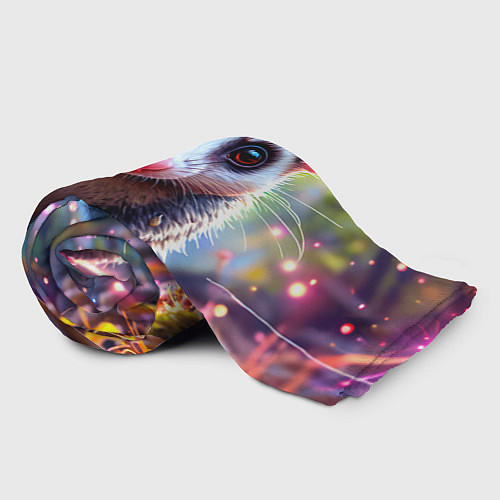 Плед Опоссум в лесу / 3D-Велсофт – фото 2