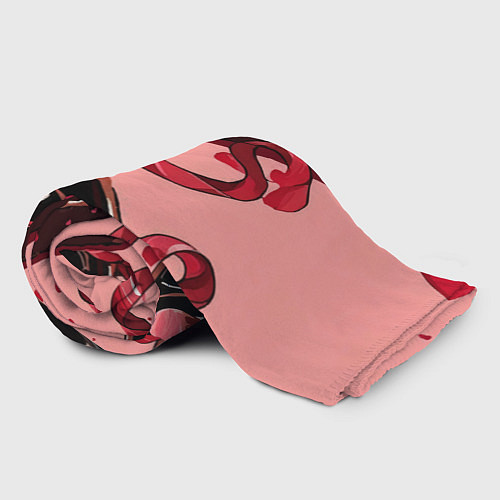 Плед Шоколадки в форме сердца / 3D-Велсофт – фото 2