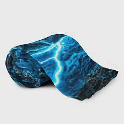 Плед флисовый Волк в разрядах молнии, цвет: 3D-велсофт — фото 2