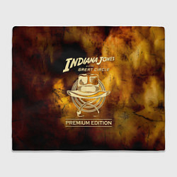 Плед флисовый Indiana Jones and the Great Circle, цвет: 3D-велсофт