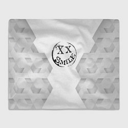 Плед флисовый Avril Lavigne white poly, цвет: 3D-велсофт