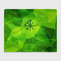 Плед флисовый Nightwish green poly, цвет: 3D-велсофт