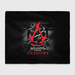 Плед флисовый Assassins Creed Shadows - samurai, цвет: 3D-велсофт