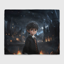 Плед флисовый Серьезный Гарри Поттер, цвет: 3D-велсофт
