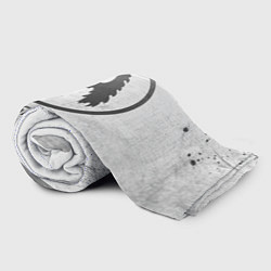 Плед флисовый Aerosmith - white gradient, цвет: 3D-велсофт — фото 2