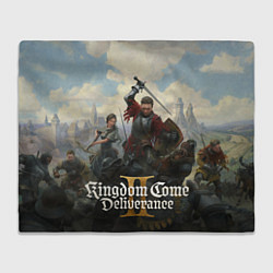 Плед флисовый В пылу битвы Kingdom come deliverance 2, цвет: 3D-велсофт