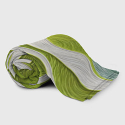 Плед флисовый Лаймовые волны, цвет: 3D-велсофт — фото 2