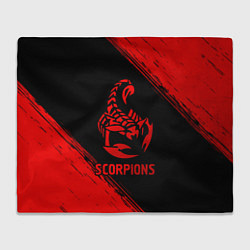 Плед флисовый Scorpions - red gradient, цвет: 3D-велсофт