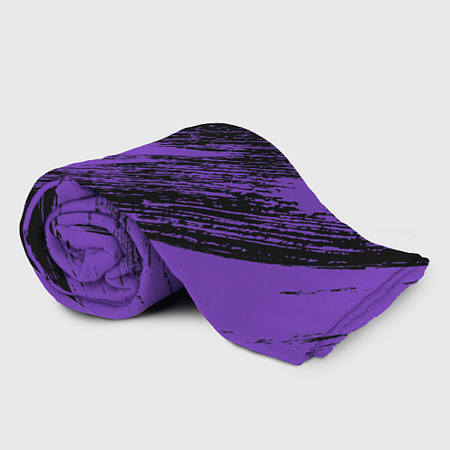 Плед The color is purple and black / 3D-Велсофт – фото 2