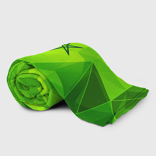 Плед Bring Me the Horizon green poly / 3D-Велсофт – фото 2