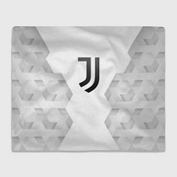 Плед флисовый Juventus white poly, цвет: 3D-велсофт