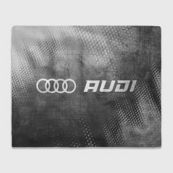 Плед флисовый Audi - grey gradient по-горизонтали, цвет: 3D-велсофт