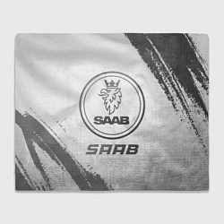 Плед флисовый Saab - white gradient, цвет: 3D-велсофт