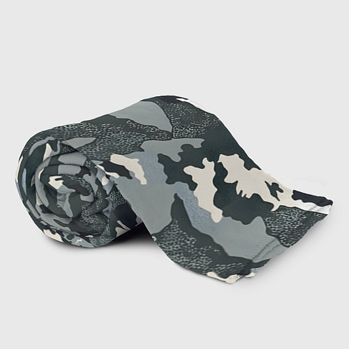 Плед Темно зеленый камуфляж / 3D-Велсофт – фото 2