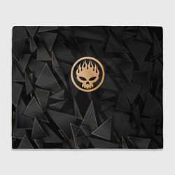 Плед флисовый The Offspring golden poly, цвет: 3D-велсофт