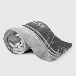 Плед флисовый AC Milan - grey gradient посередине, цвет: 3D-велсофт — фото 2