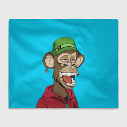 Плед флисовый NFT smile ape, цвет: 3D-велсофт