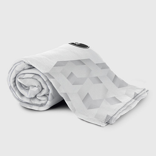Плед Ford white poly / 3D-Велсофт – фото 2