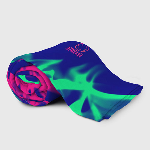 Плед Nirvana fire neon / 3D-Велсофт – фото 2