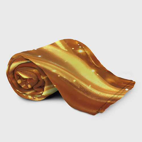 Плед Золотая ткань с блестками / 3D-Велсофт – фото 2