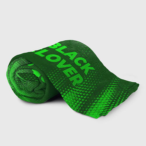 Плед Black Clover - green gradient по-горизонтали / 3D-Велсофт – фото 2